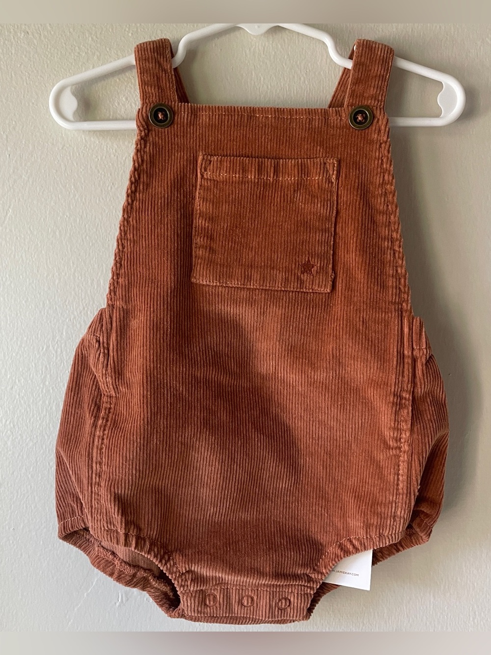NWT Jamie Kay corduroy overall bloomers, 2y